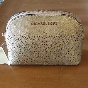Michael Kors Gold Make Up Bag